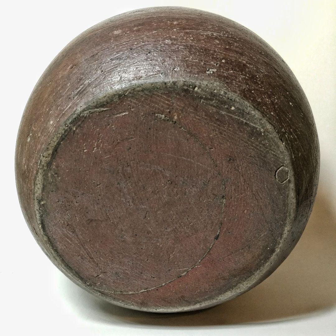 古備前焼　 蕪徳利 古備前 （ 被せ焼 船徳利）