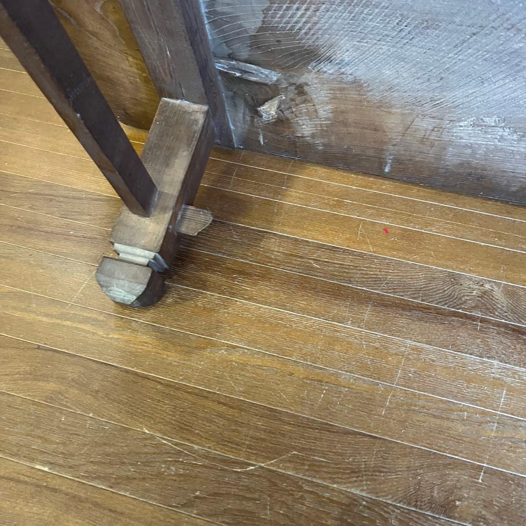 【アンティーク】木製 無垢 四角 座卓 文机 ローテーブル センターテーブル