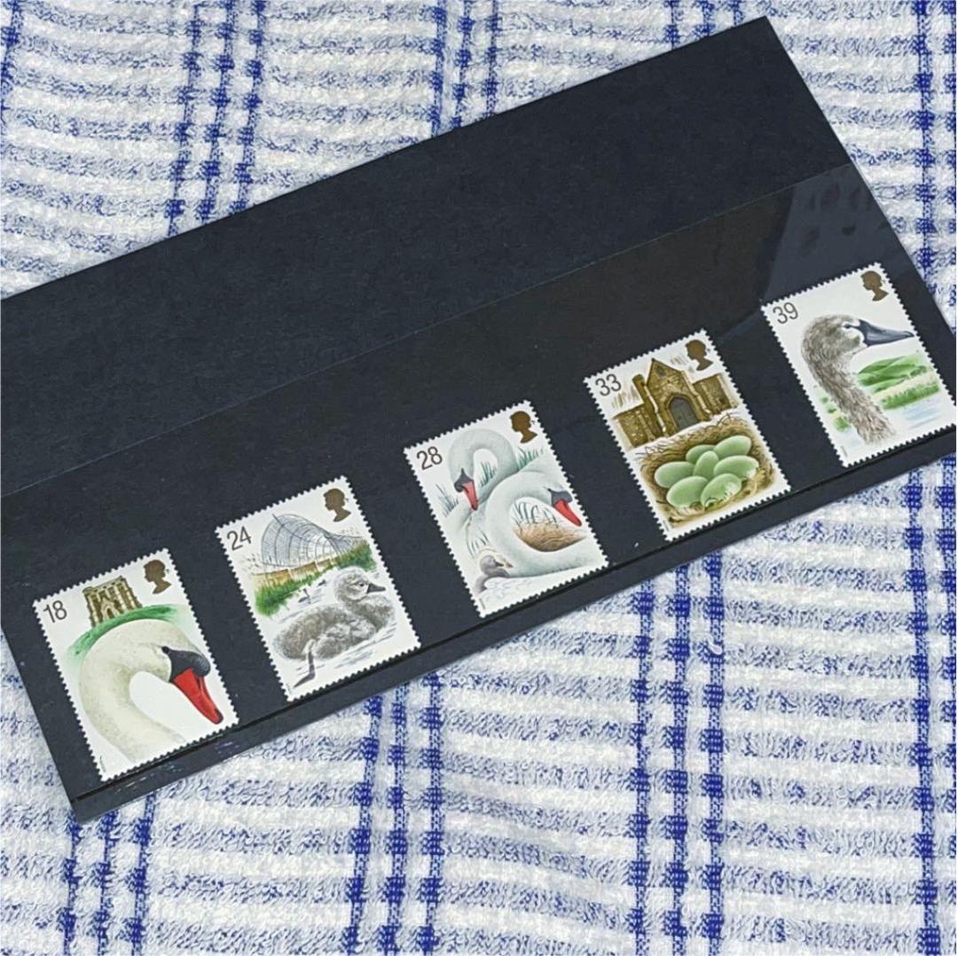 イギリス　英国　アボッツバリー白鳥飼養所600年　5種完 NH