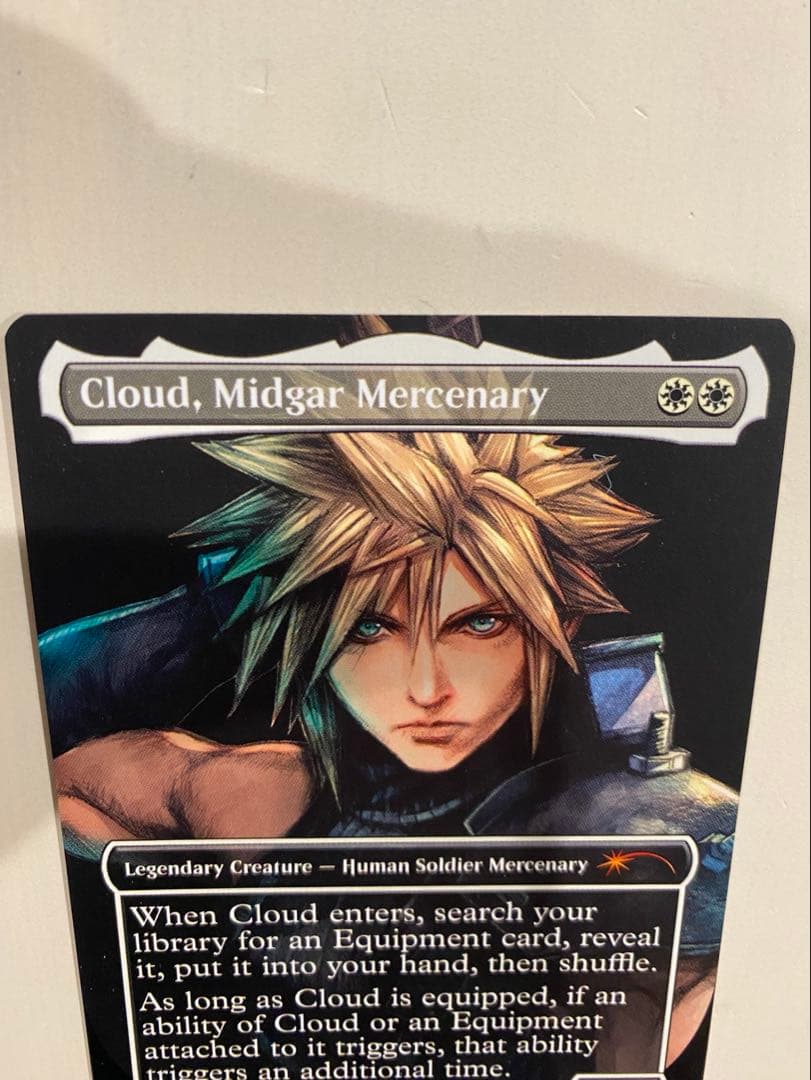 mtg 限定プロモ ミッドガルの傭兵、クラウド　英語版