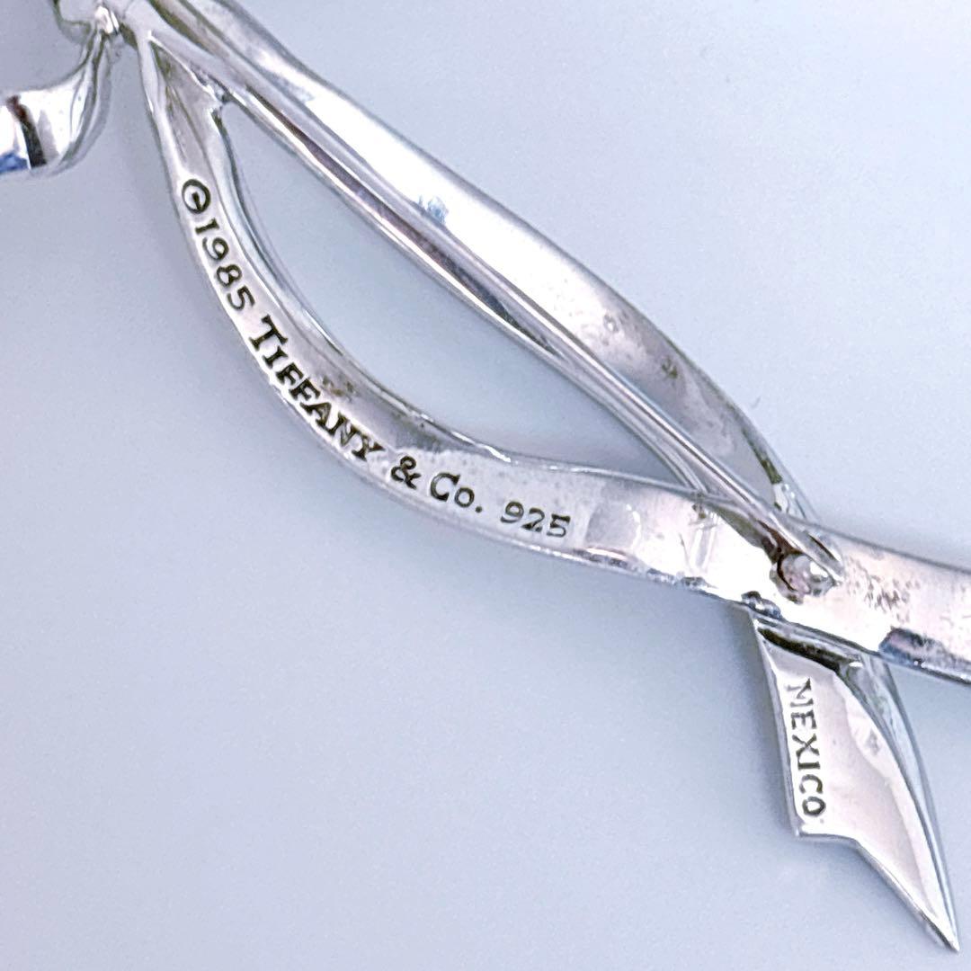 ティファニー　リボンブローチ　ラージモデル