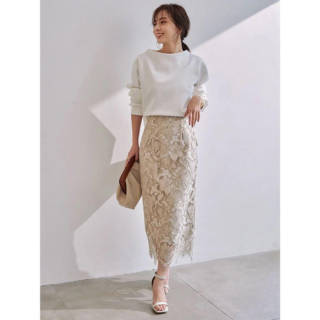 anuans コードレースタイトスカート