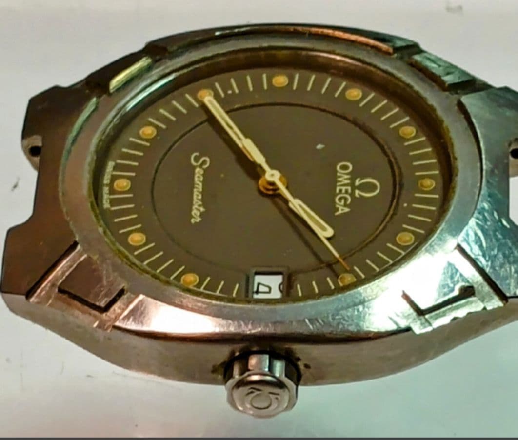 月*花様 オメガ シーマスター ポラリス　メンズ　電池交換済　稼働　ムーブメント