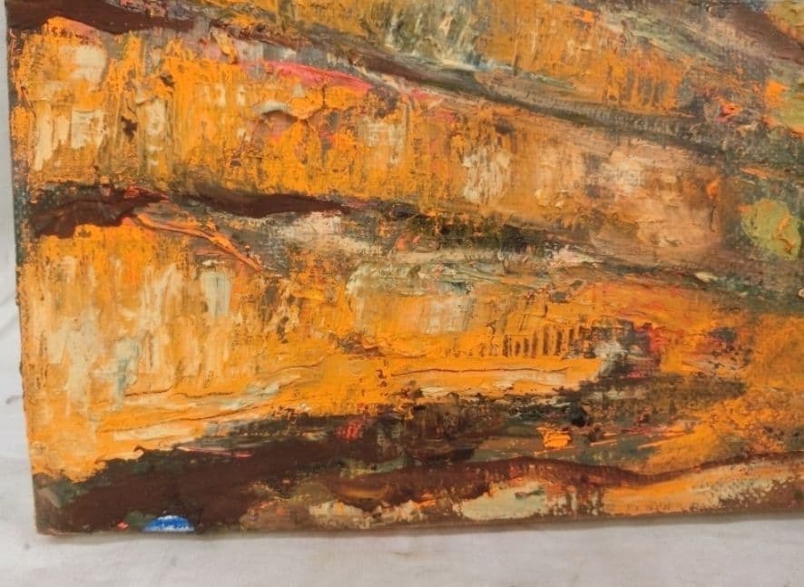 油彩 F8 アリゾナ バリーモニュメント サイン有り S.Koide