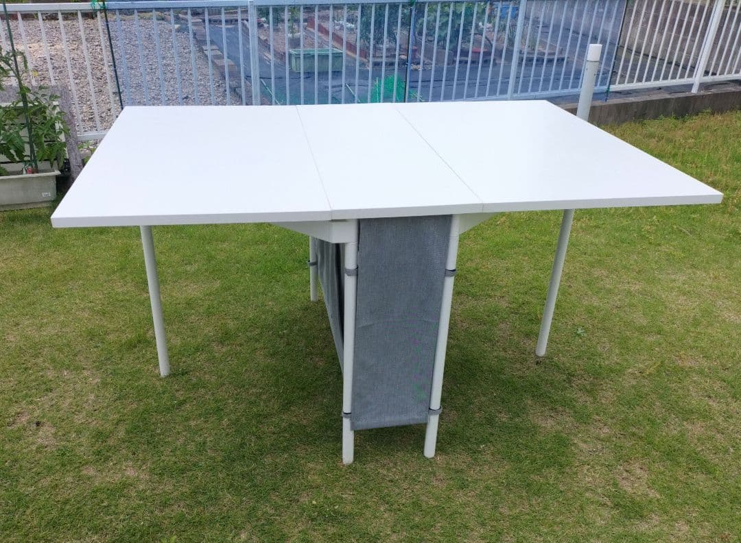 IKEA ゲートレッグテーブル　カルヘル　収納付き　ダイニングテーブル