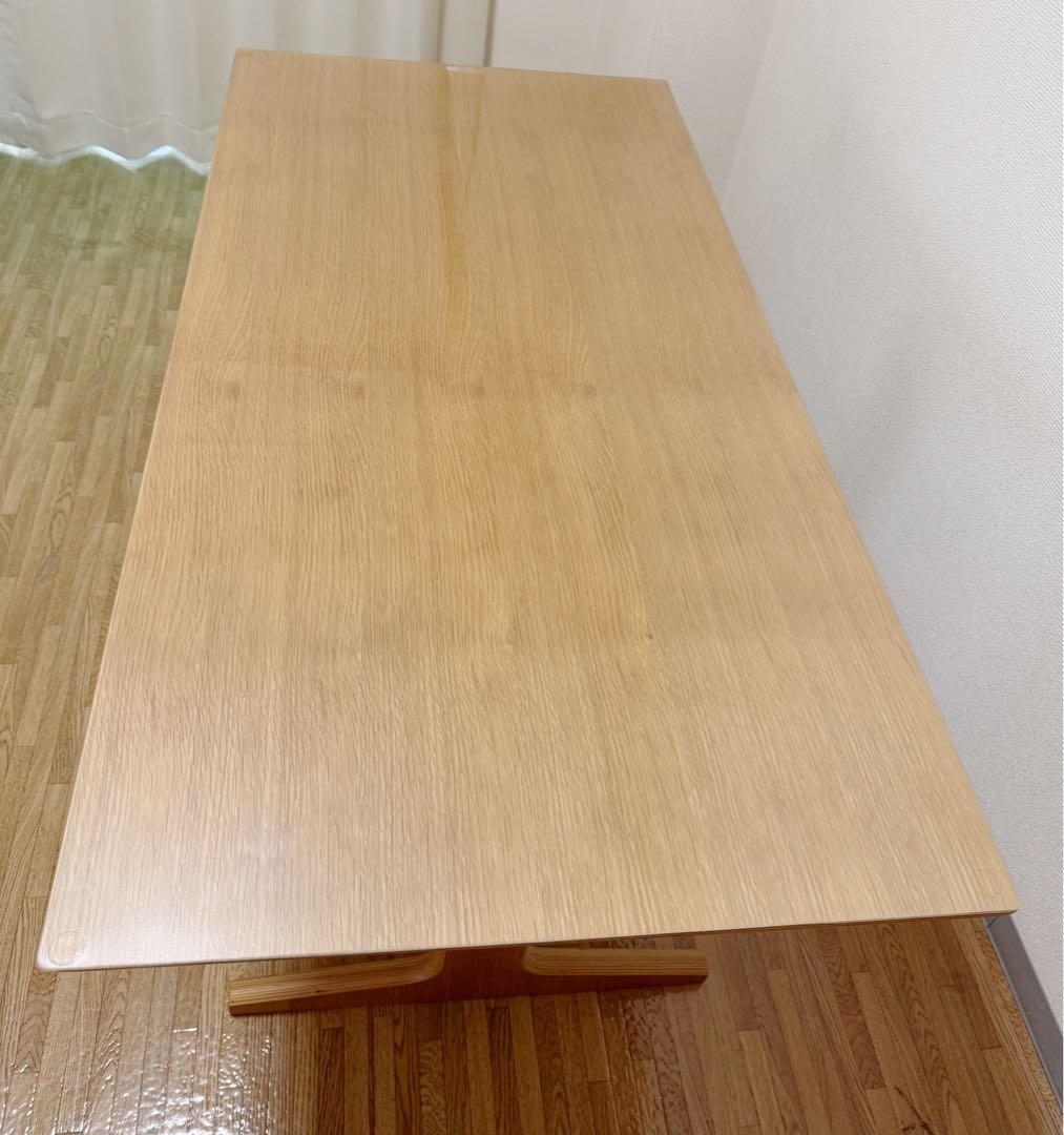 無印良品リビングでもダイニングでもつかえるテーブル　幅１３０×奥行６５×高さ６０