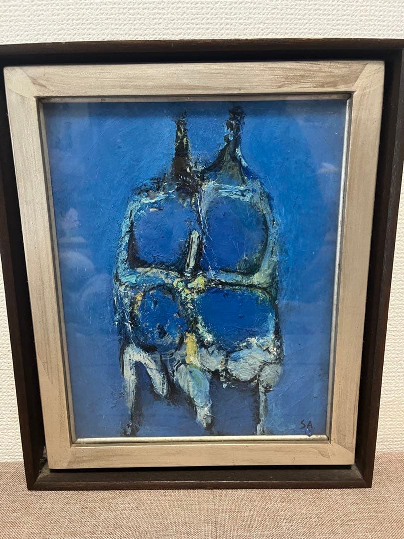 希少 佐々木豊「作品」油彩 1961年