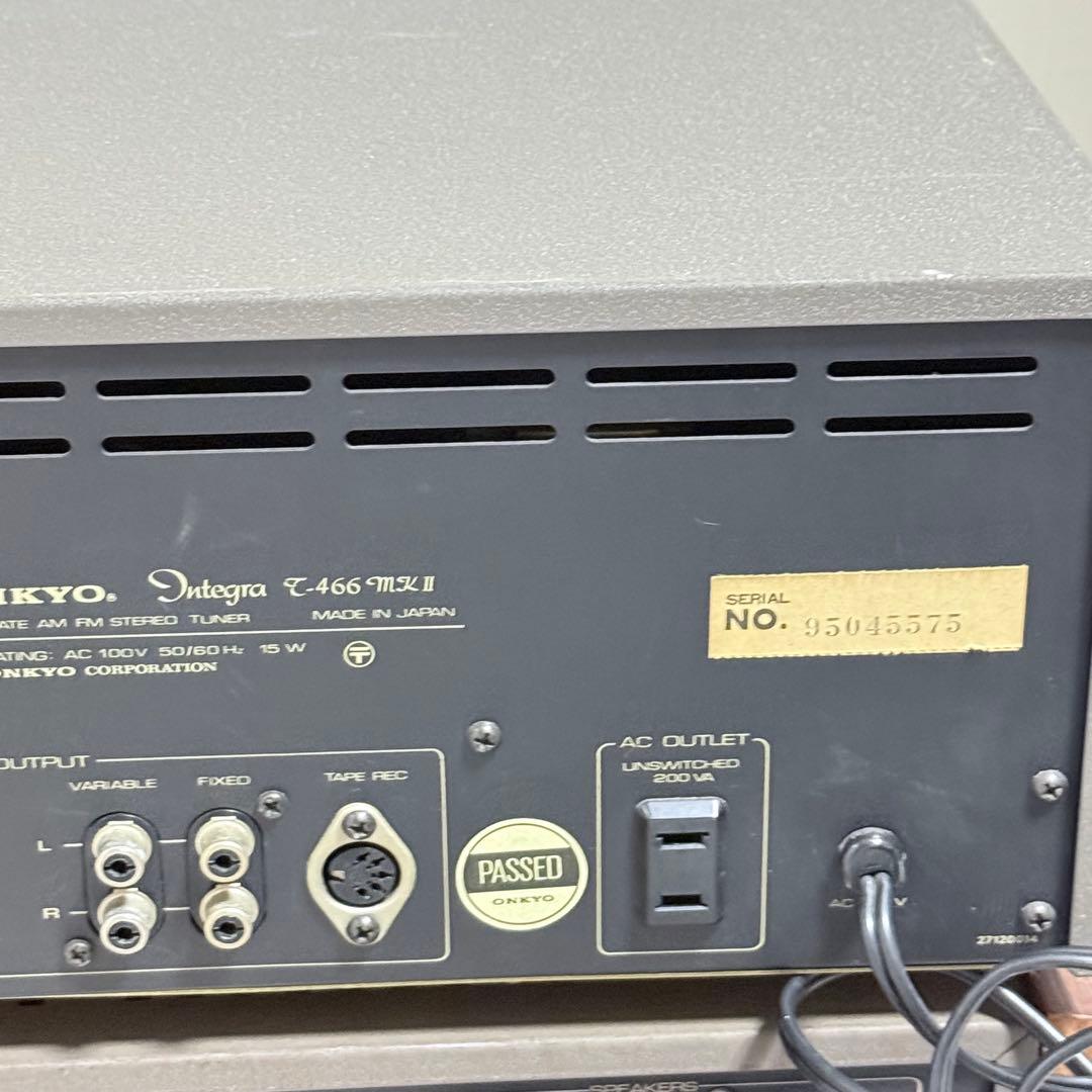 ONKYO A-722mkII/150 T-466 MKII プリメインアンプ