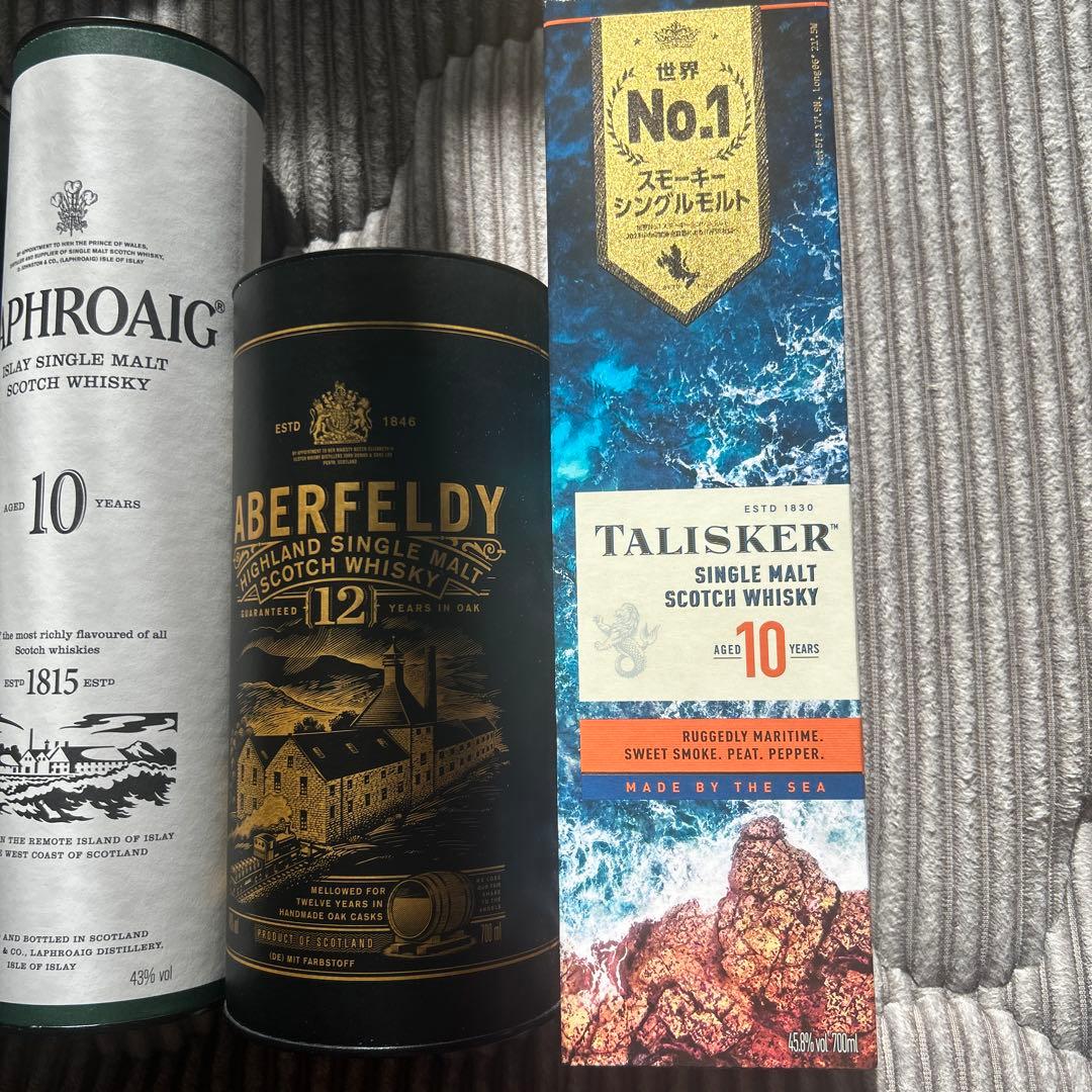 タリスカー10 アバフェルディ12ラフロイグ10アードベック10各1本
