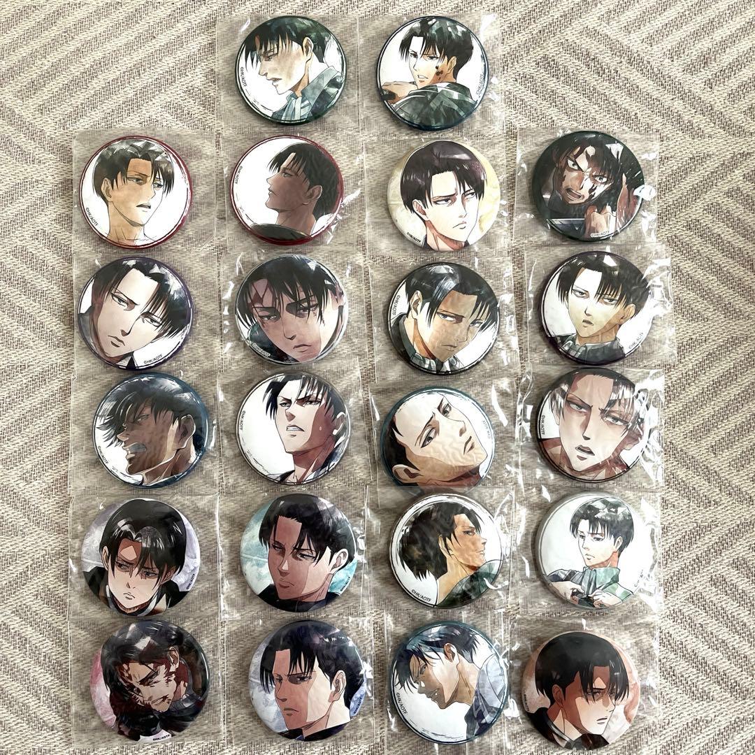 進撃の巨人 art-pic リヴァイ 缶バッジ 22個セット