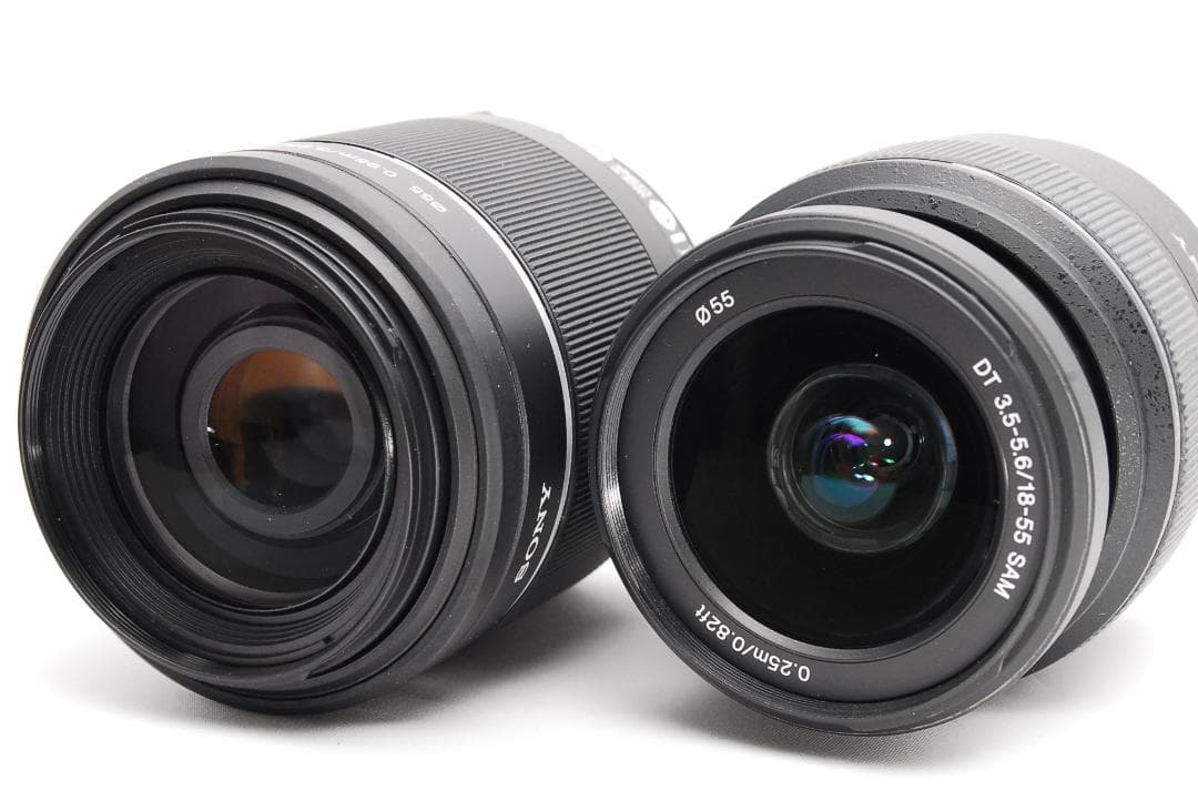 撮影枚数新品級♥ SONY ソニー α65 ♥スマホ転送♥ダブルレンズ