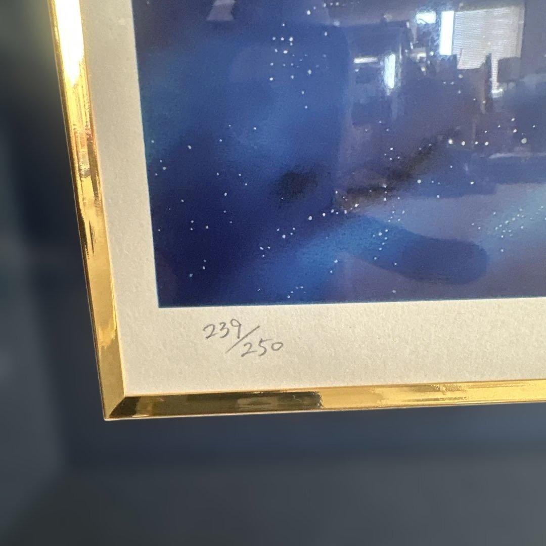 松本零士　宇宙戦艦ヤマト「テレサ銀河への想い」　シルクスクリーン