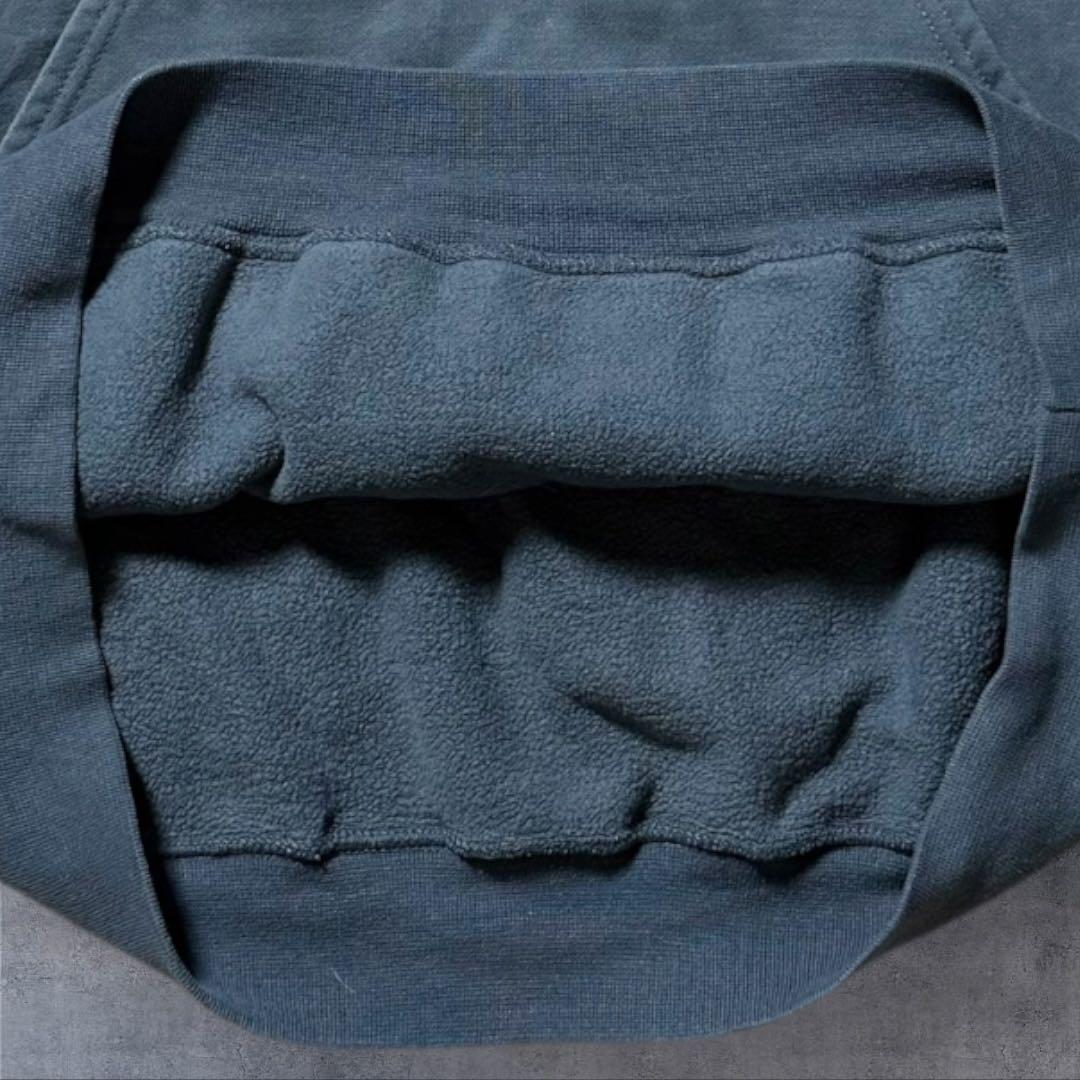 2289 古着00sカーハートプルオーバーパーカー刺繍ロゴ短丈フェード雰囲気系