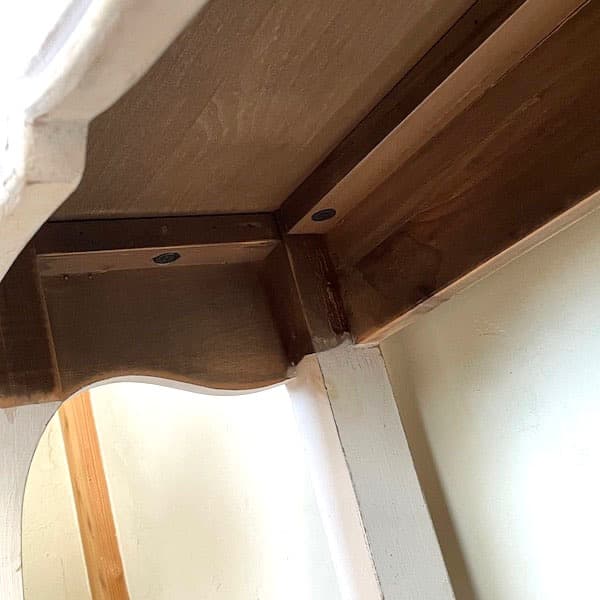 フレンチシャビィ　アンティーク調　コンソールテーブル　起立木工　アールヌーボー