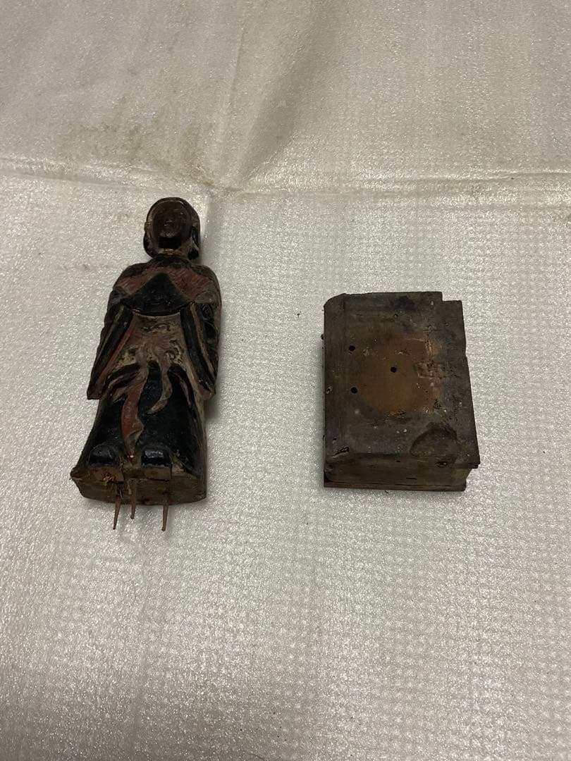 木製／聖徳太子　幼少期立像。【江戸時代製作。30cm程の仏像】。