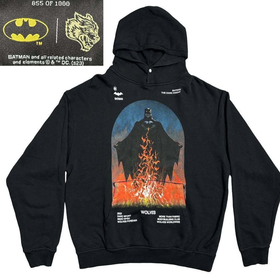 希少 DARCsports BATMAN コラボ スウェット パーカー L