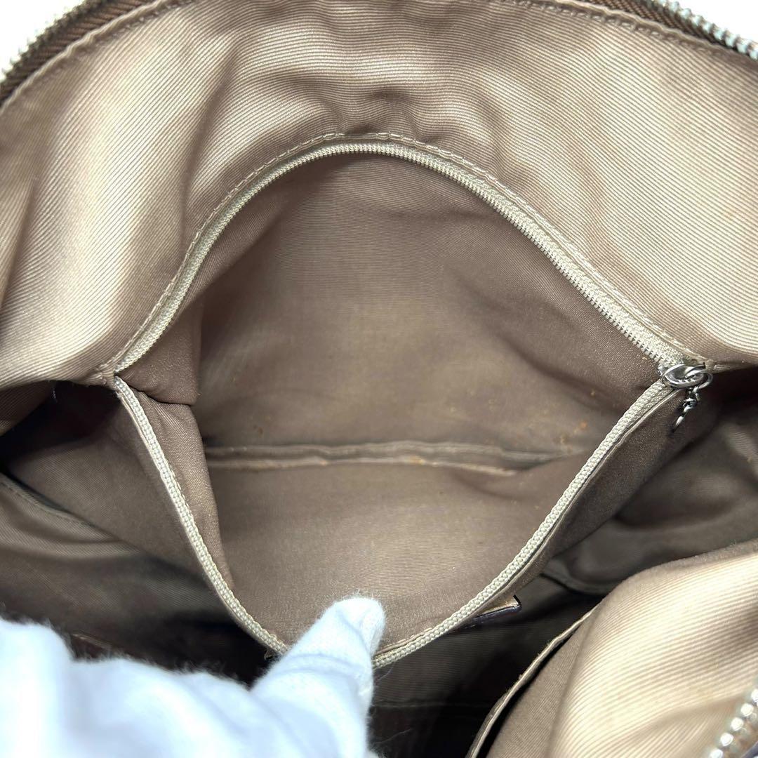 良品 759 コーチ ホーボー ワンショルダーバッグ レザー ブラウン