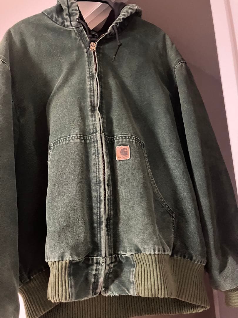 Carhartt アクティブジャケット　グリーンSPCレアカラー