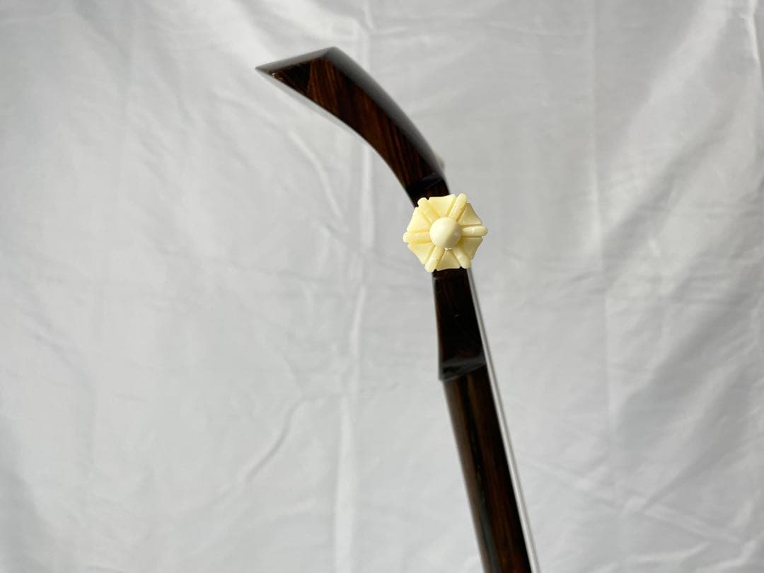 宮古木工芸 縞黒檀/カマゴン　本皮1枚張り三線