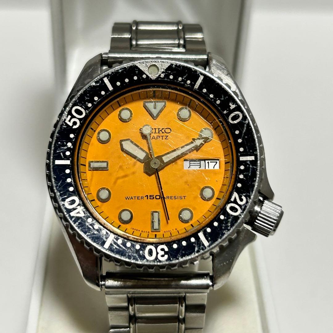 稼働/新品電池 SEIKO セイコー オレンジボーイ クォーツ ダイバー