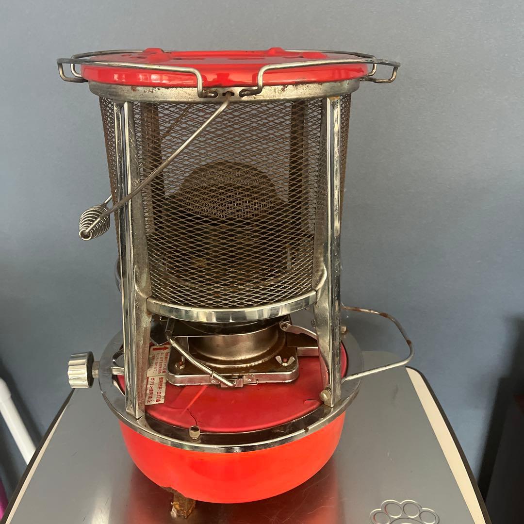 石油ストーブ ＫＳＰー１ 赤フジカ　昭和レトロ　（動作未確認）現状品
