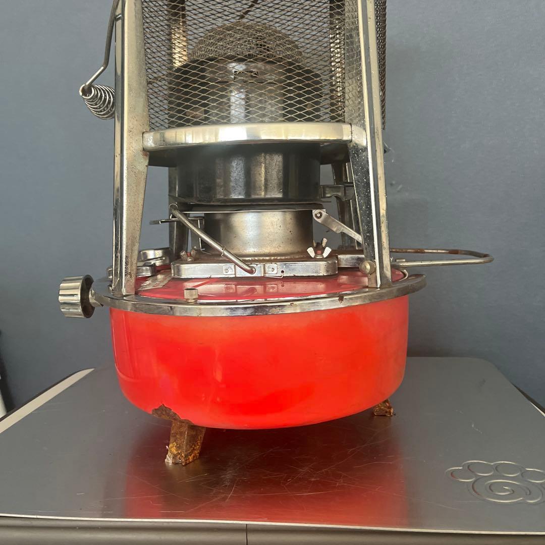 石油ストーブ ＫＳＰー１ 赤フジカ　昭和レトロ　（動作未確認）現状品