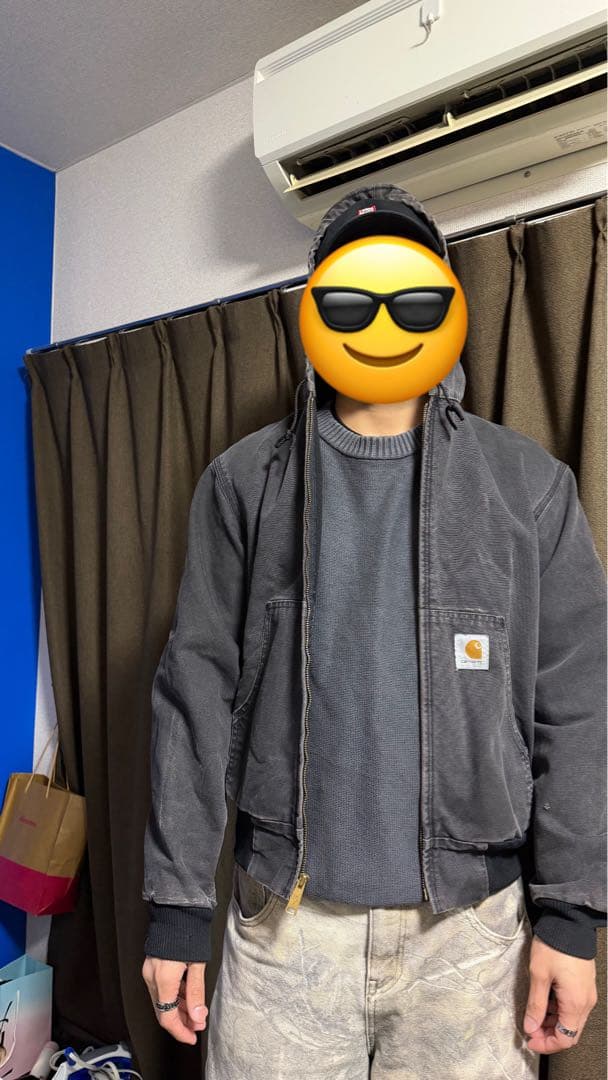 ‼️希望90sカーハートアクティブジャケットJ03ブラックUSA製