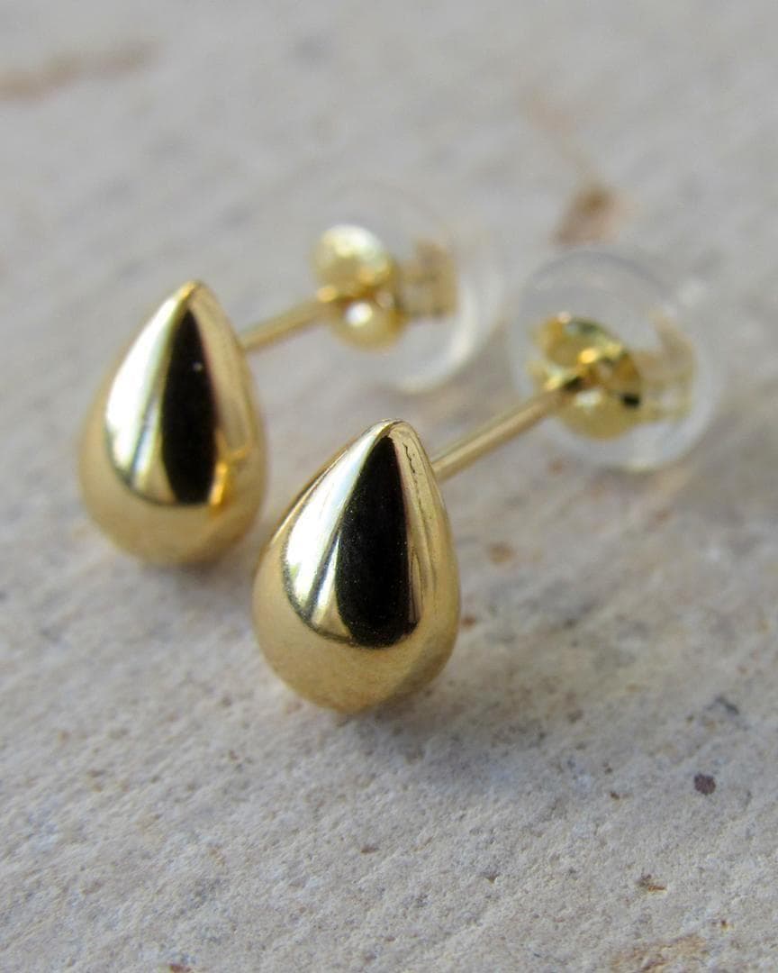 まる様　ピアス 18K 18金 つけっぱなし スタッドピアス しずく 無垢 金