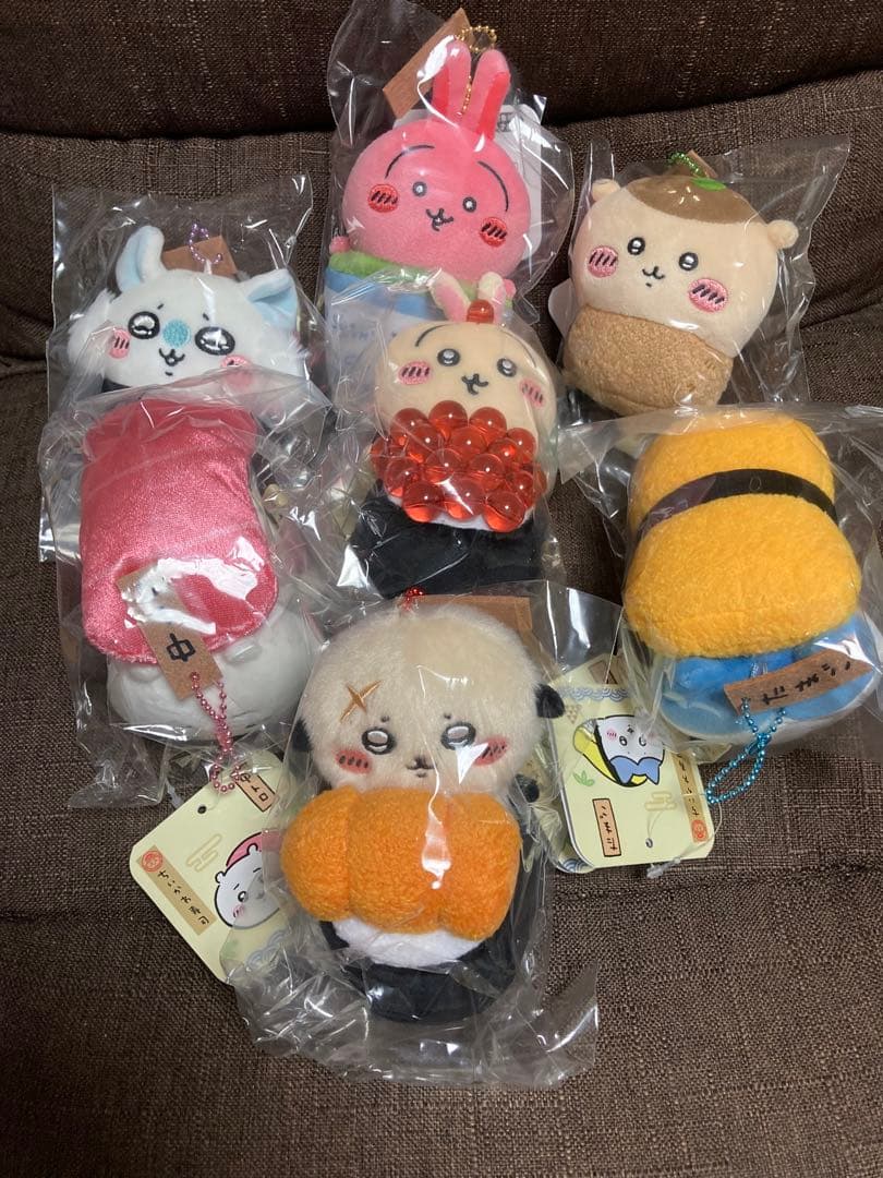 ちいかわ　寿司　マスコット　７点セット