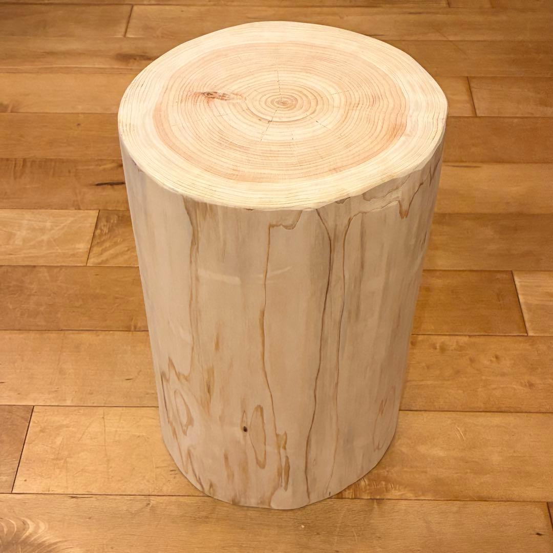 檜　丸太　椅子　スツール　No.1298