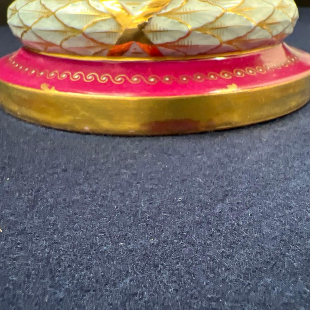 ロイヤルヴィエナ　手描総金彩フラワーベース　高さ約48㎝　東Y7-0822⭐︎2F