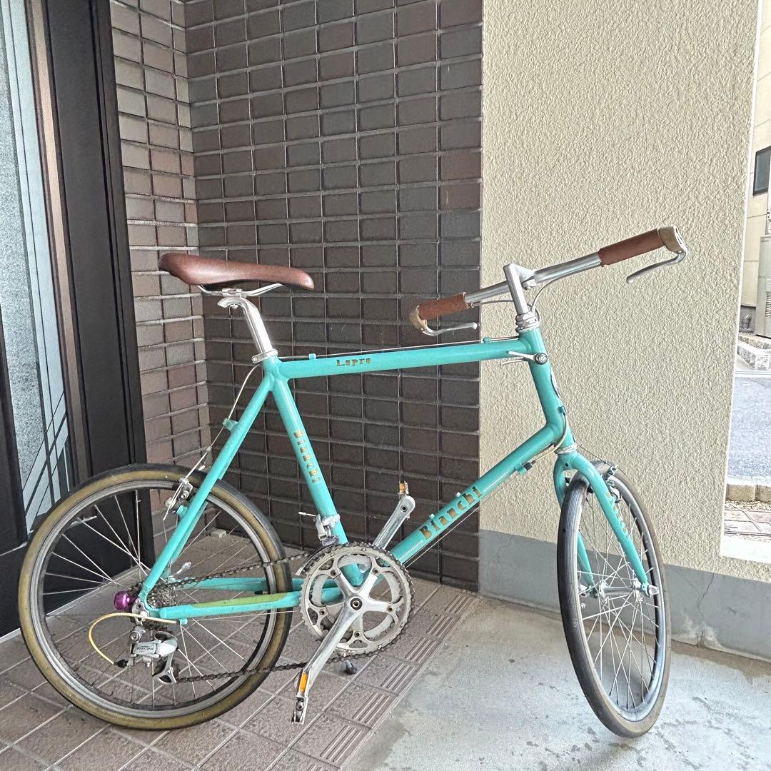 大阪鶴見区直接引取り　ビアンキ ミニベロ8 Lepre チェレステ
