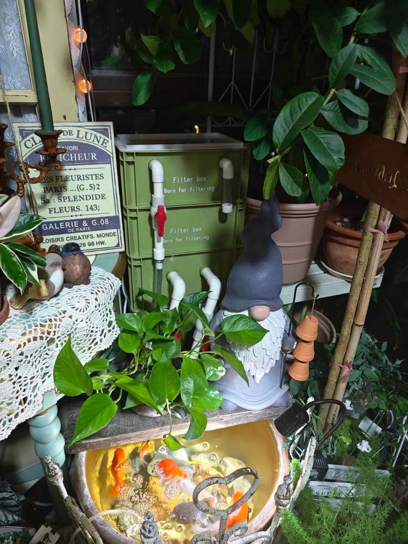 三段式万能濾過装置、濾過層濾過飼育 濾過装置、外部フィルター