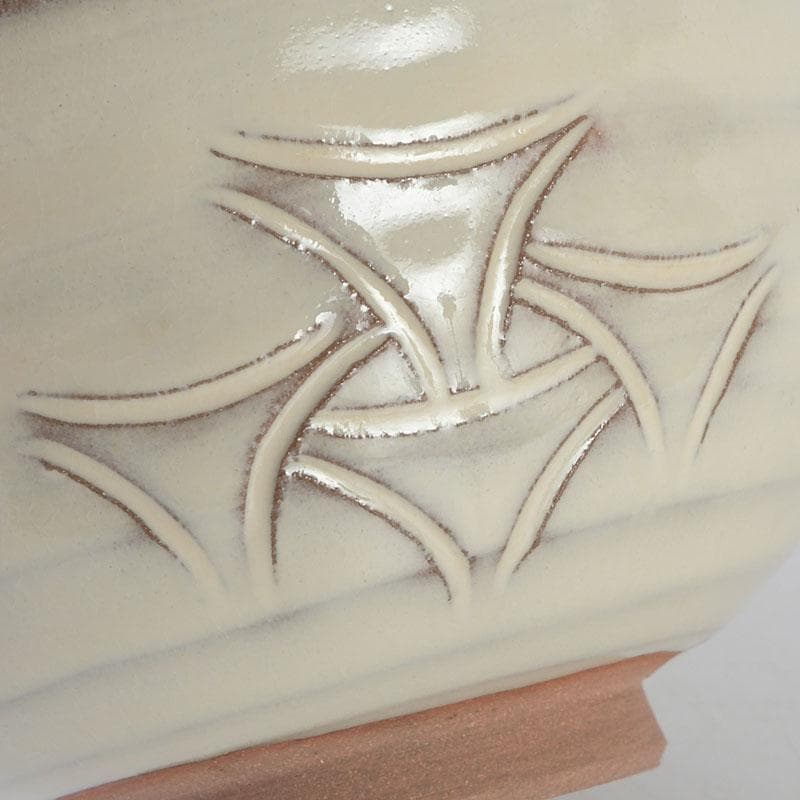 茶道具　赤膚焼　大塩昭山造　茶碗　共布共箱　V　9603