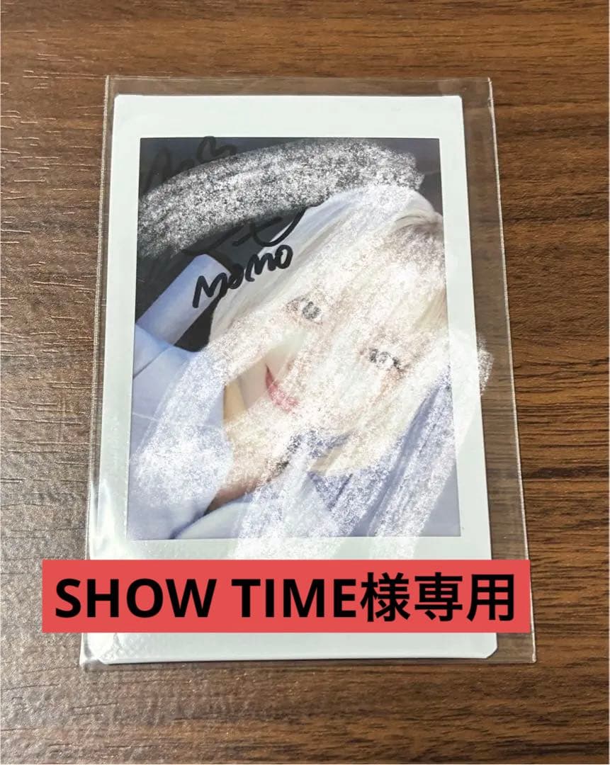 SHOW TIME TWICE モモ 直筆サイン入りチェキ ラキドロ