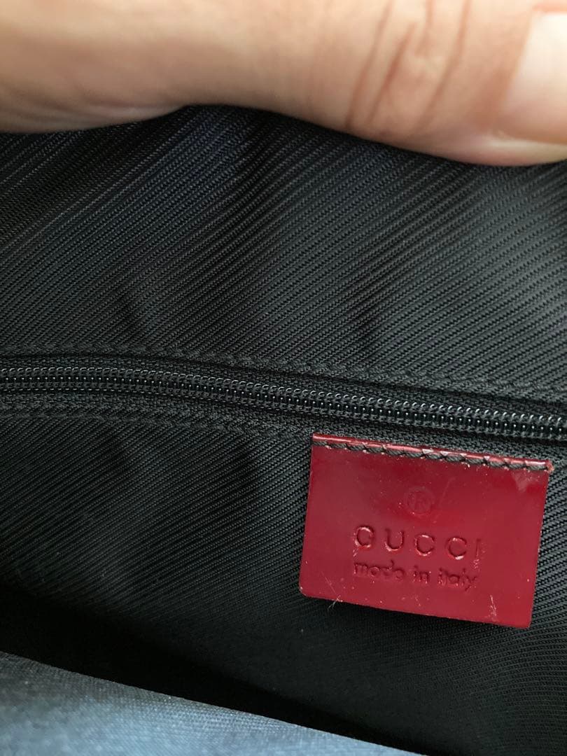 GUCCI レッド ハンドバッグ　匿名配送