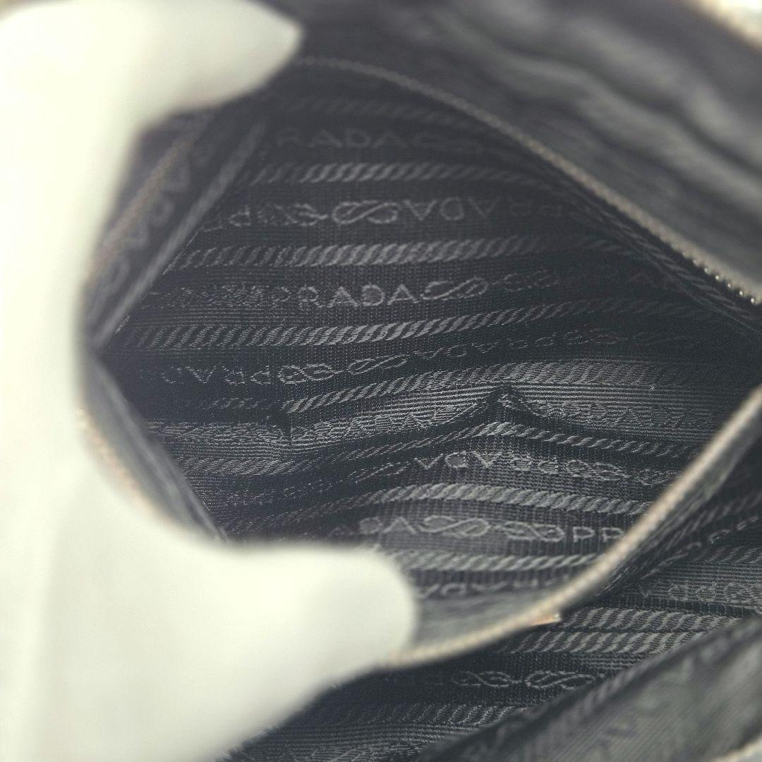 PRADA ショルダーバッグ ナイロン レザー カメラバッグ ロゴプレート ネロ