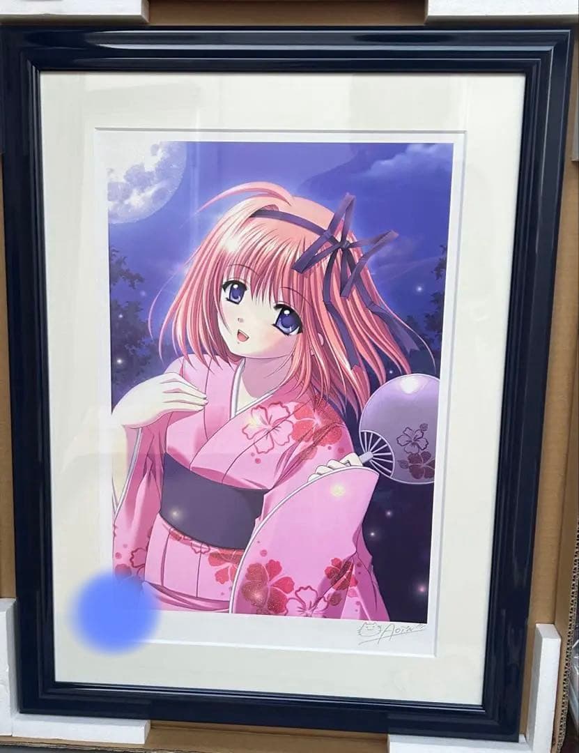 アールビバン　版画　西又葵 夏祭り　ミクスドメディア