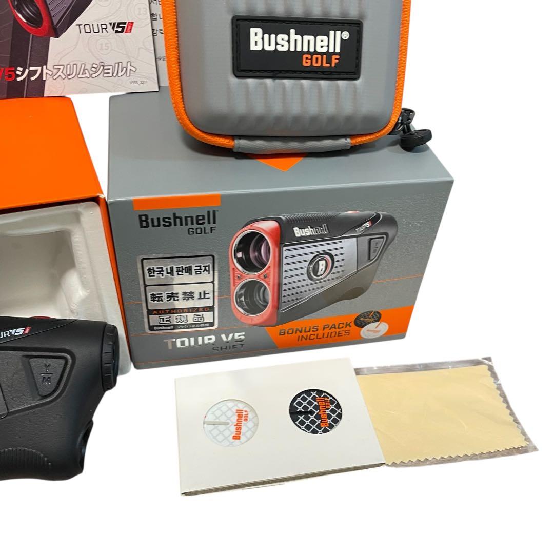 【美品】BushnellTourピンシーカーツアーV5シフトスリムゴルフ用距離計