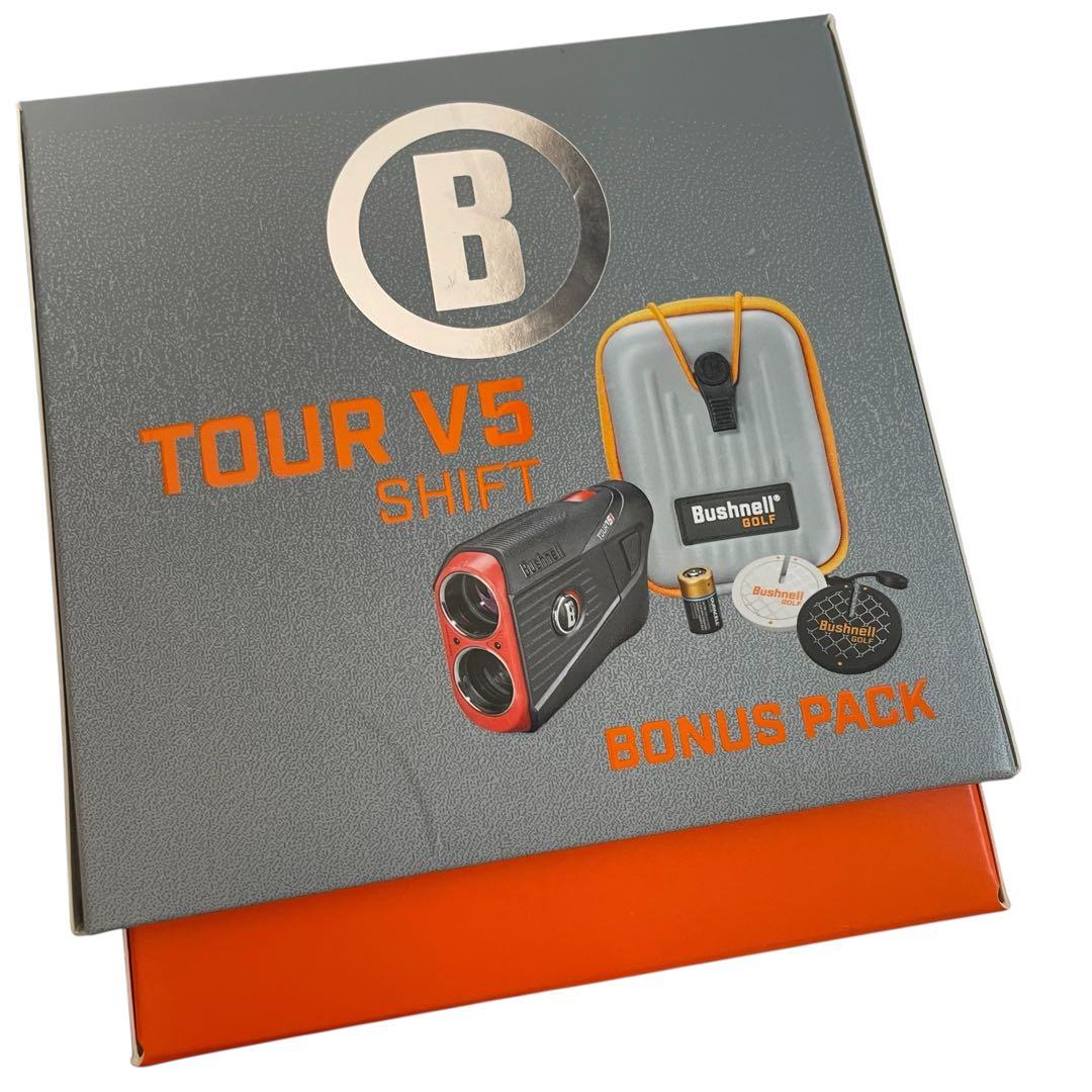 【美品】BushnellTourピンシーカーツアーV5シフトスリムゴルフ用距離計