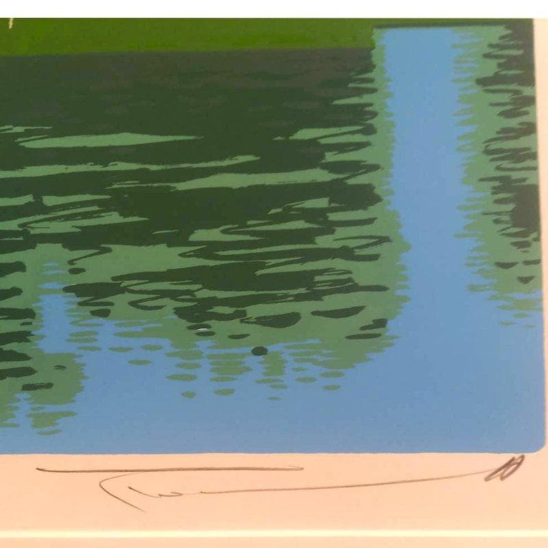 ☆本間武男☆「大沼風景Ⅱ」シルクスクリーン　全紙　未使用！