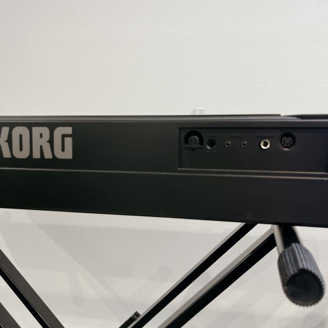 電子ピアノ KORG 88鍵 黒 スタンド付き 黒折りたたみ SP-170S