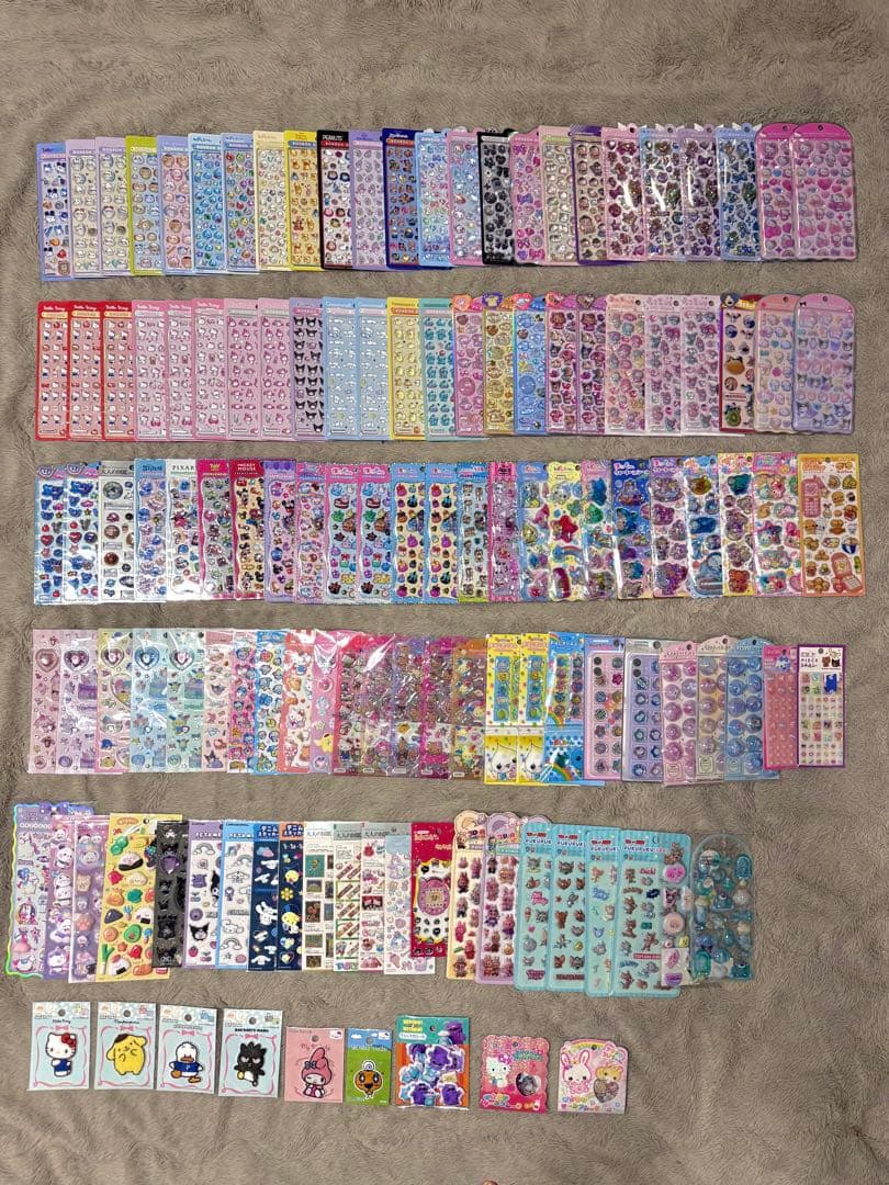 正規品ボンボンドロップシール等　たまごっち　ディズニー　しずくちゃん　計128枚