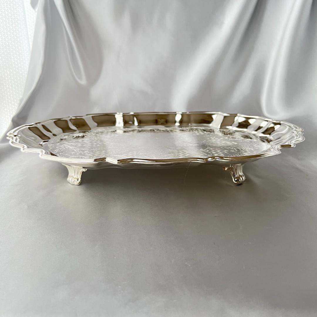 【LEONARD】 チッペンデールのギャラリートレー 37 cm フット付