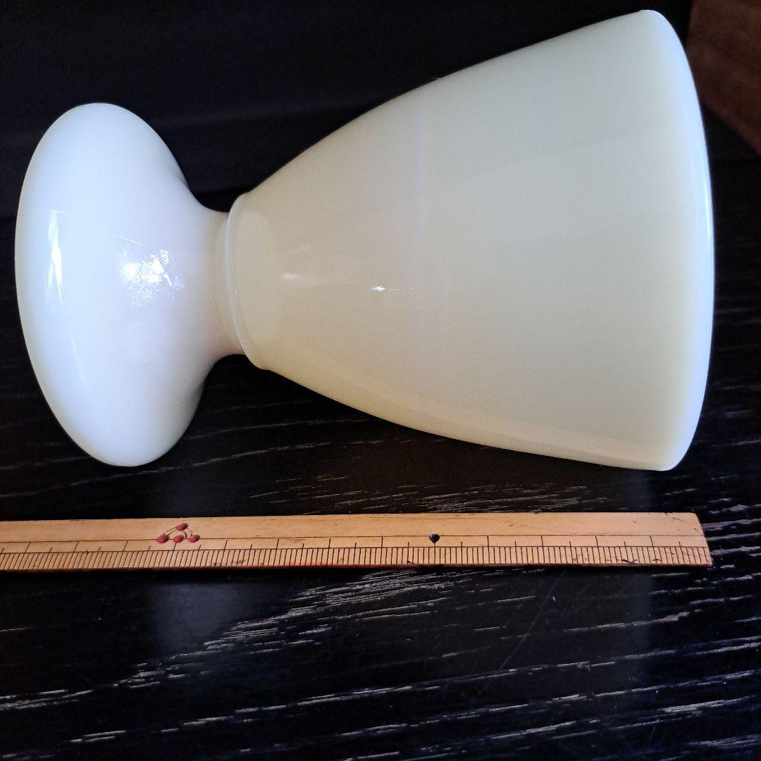 ウラン硝子　乳白　マッキータンブラー　USA 　ファイヤーキング社　1930年