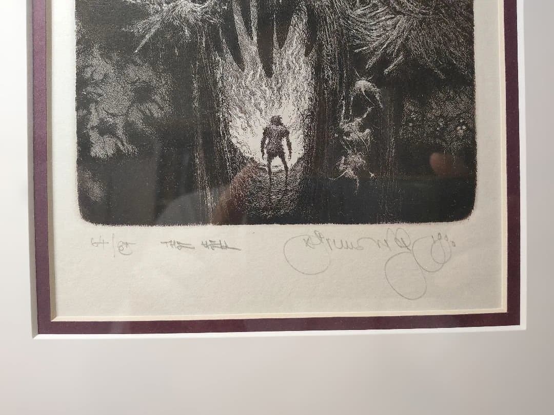 Albin Brunovsky 　アルビン・ブルノフスキー　版画　額