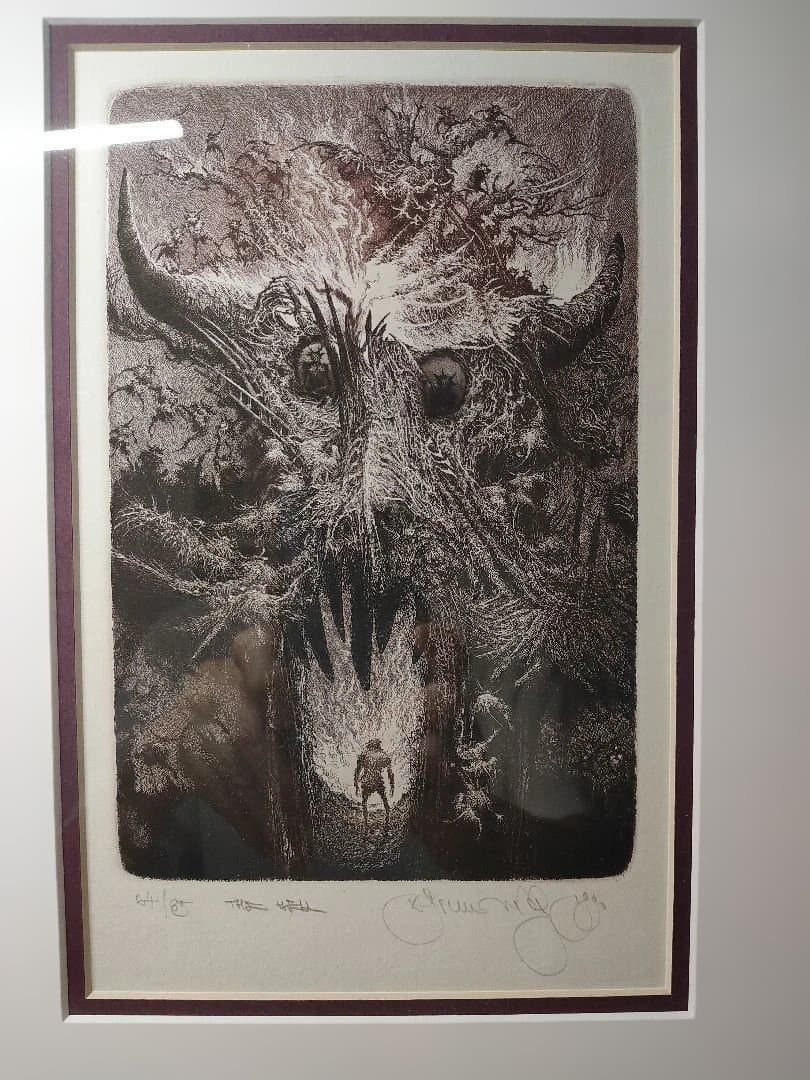 Albin Brunovsky 　アルビン・ブルノフスキー　版画　額