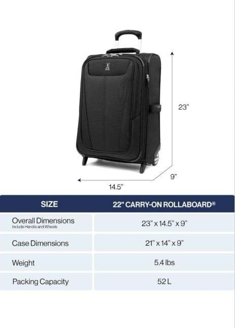 [Travelpro] Maxlite 5 22インチ 拡張可能スーツケース