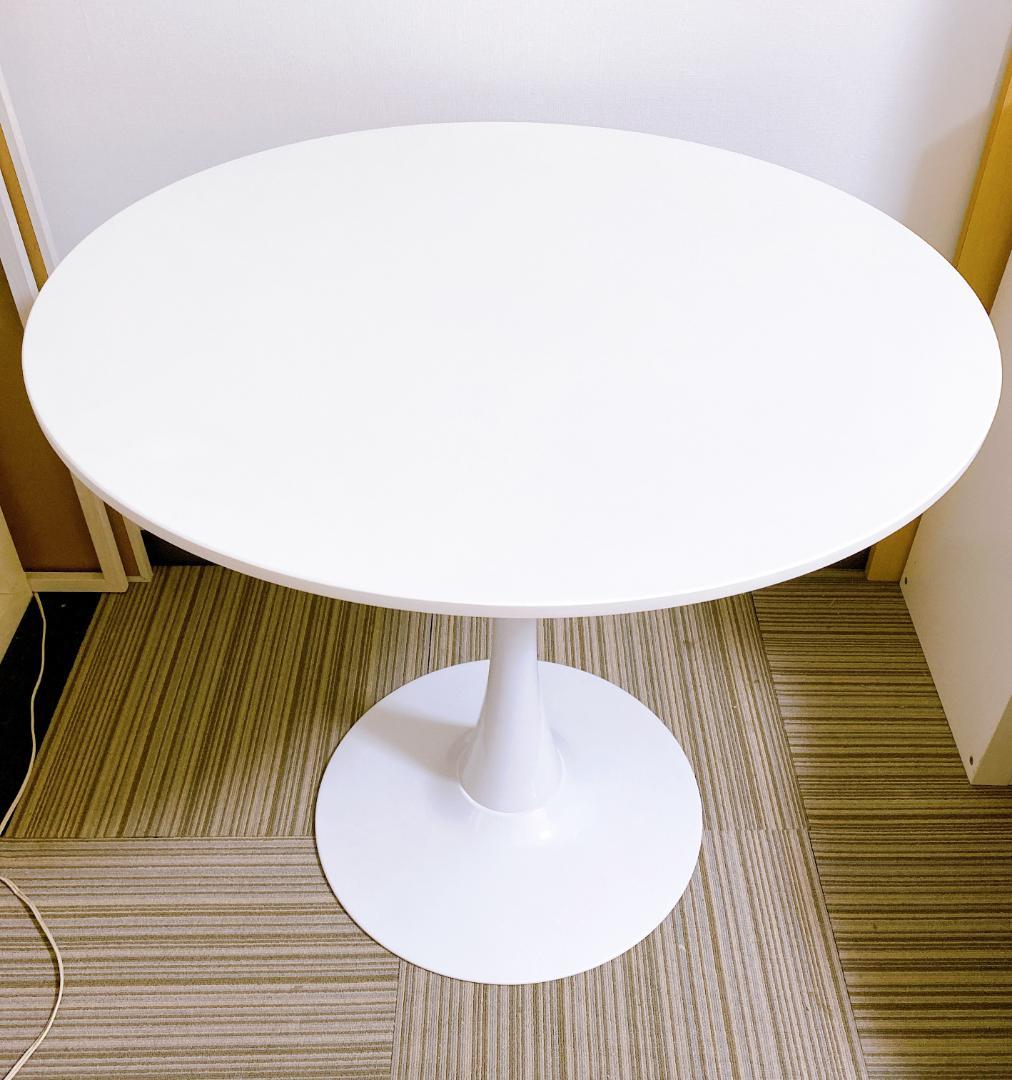 カフェテーブル 円形テーブル 丸テーブル センターテーブル ホワイト