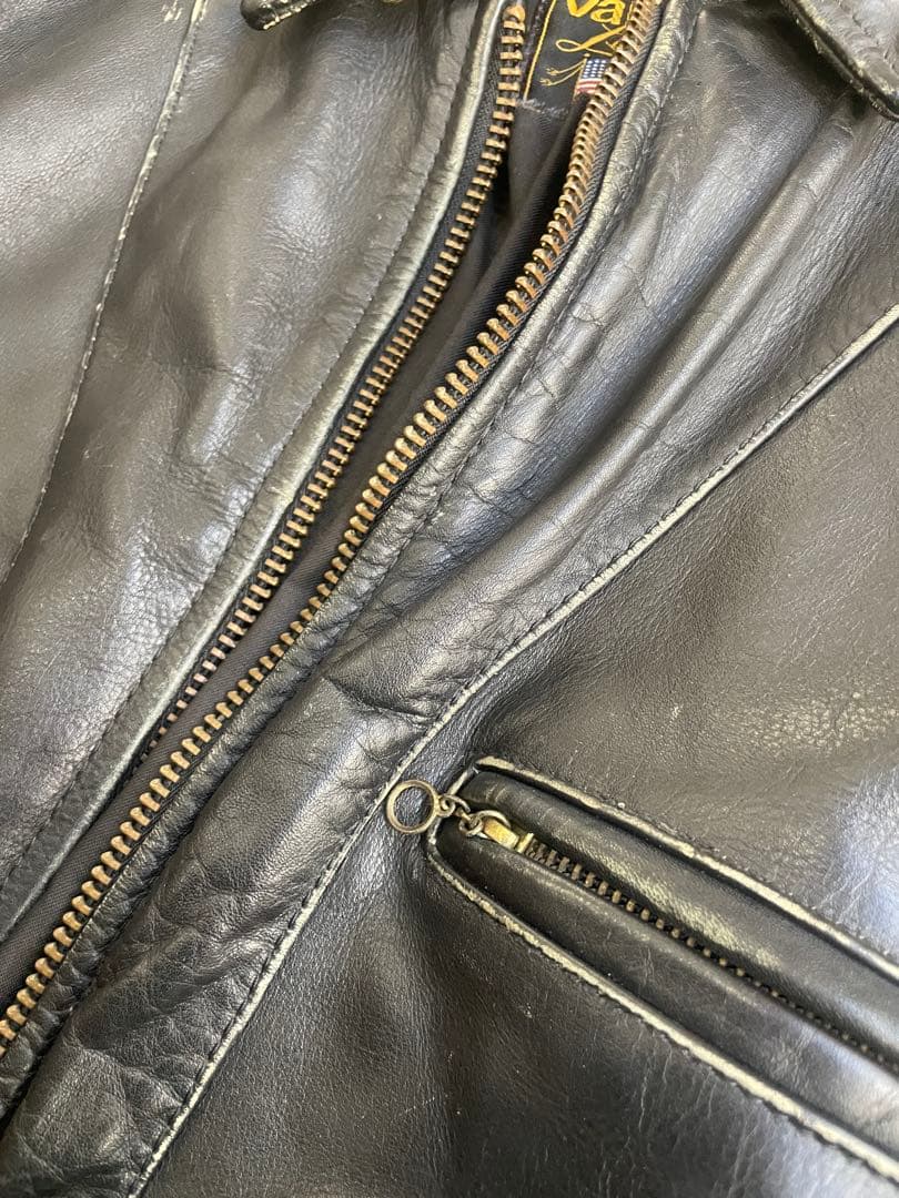 ユンボ　VANSON F 36 ライダース 牛革 本革 オールドold